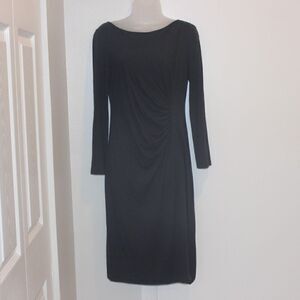 Genny Black Long Sleeve  Dress Women Size 8